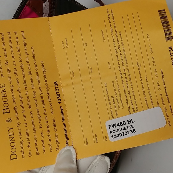 Dooney Bourke Baguette Pouchette Bag - Picture 16 of 17